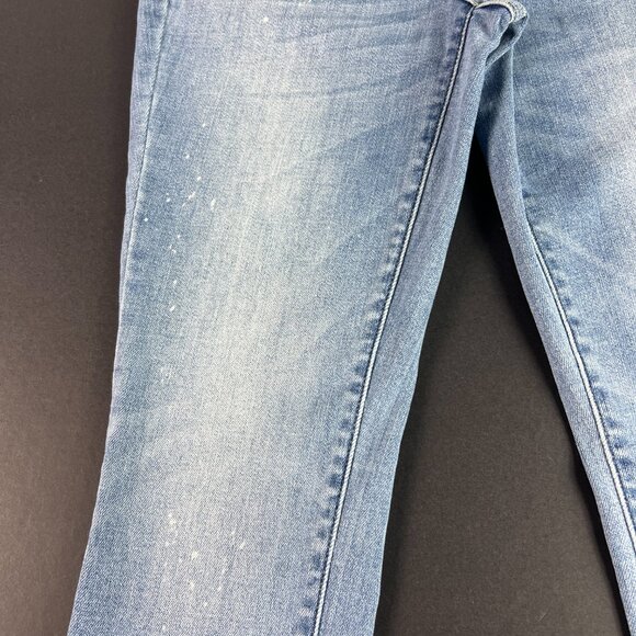 Judy Blue Jeans Women's 30x26* Skinny Mid Rise Light Blue Raw Hem Denim Tag 29 - Picture 4 of 16